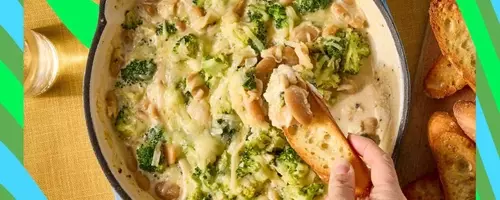 The Ultimate One-Pan Broccoli and Butter Bean Skillet