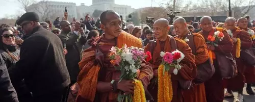 Monks' Peace Journey Culminates in Washington D.C.