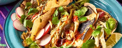 Effortless Slow Cooker Salsa Verde Chicken Tacos