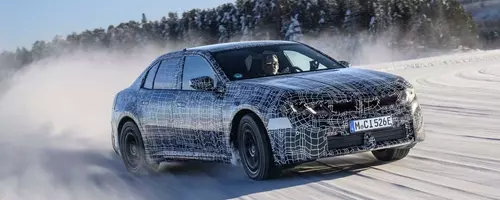 BMW i3 50 xDrive Prototype: Testing on Ice in Arjeplog, Sweden