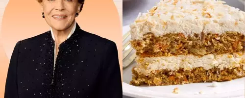 Julie Andrews' Carrot Cake: A Healthier Twist with Tofu Frosting