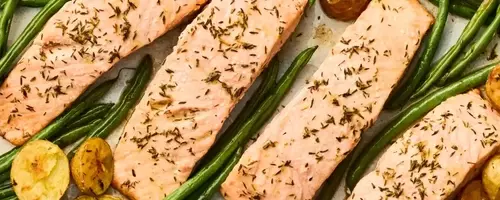 Effortless Sheet-Pan Salmon with Roasted Vegetables