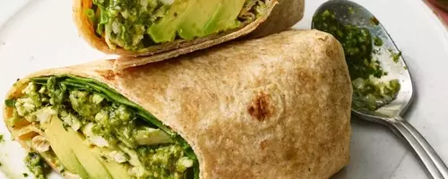 The Ultimate High-Protein Chicken Wrap with Zesty Pesto