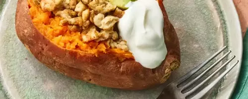 Stuffed Sweet Potatoes with Ground Turkey & Avocado: A Healthy & Flavorful Meal