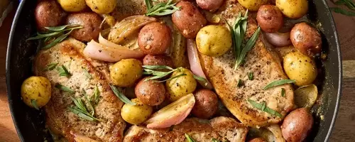 Honey-Mustard Pork Chops with Potatoes: A Quick and Healthy Meal