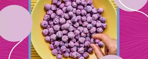 The Ultimate Anti-Inflammatory, High-Protein Snack: Lemon-Blueberry Frozen Yogurt Bites