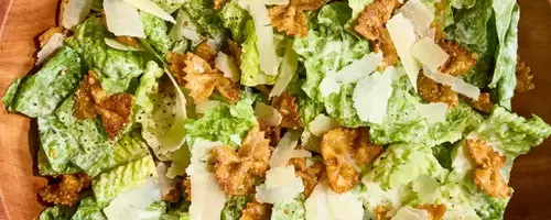 Crispy Pasta Caesar Salad