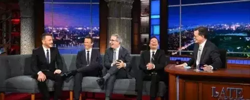 Late-Night Legends Unite as Stephen Colbert's Era Concludes