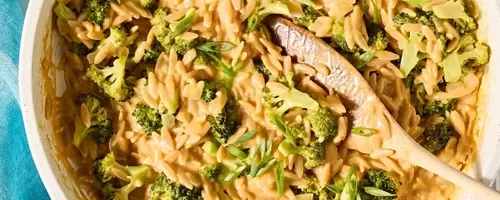 Quick and Healthy Broccoli-Cheddar Orzo