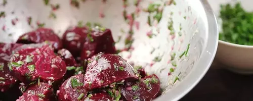 Roasted Beet Salad with Horseradish Crème Fraîche and Pistachios: A Culinary Delight