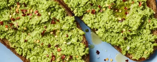 Quick and Healthy Smashed Pea Toast