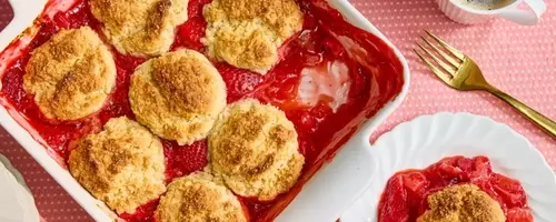 Perfect Strawberry Cobbler with Biscuit Topping