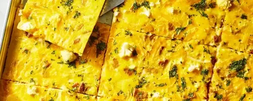 Effortless and Nutritious Sheet-Pan Eggs with Cauliflower and Tempeh