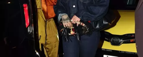 Rihanna and A$AP Rocky's Coordinated Knicks-Inspired Style