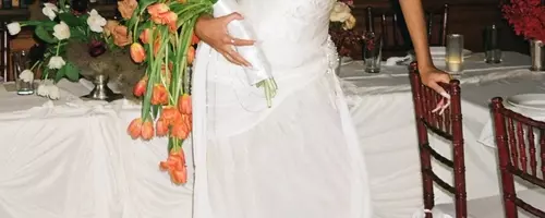 A Bronx Couple's Elegant Wedding Fashion