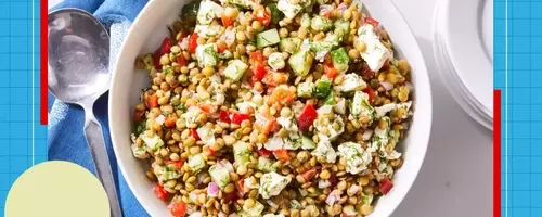 Effortless Post-Vacation Dining: The Lemony Feta Lentil Salad