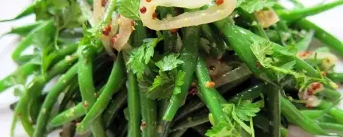 Warm Green Bean Salad with Whole Grain Mustard Vinaigrette