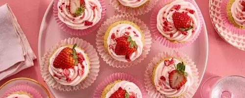 Delightful Strawberry Cupcakes with Rosy Buttercream