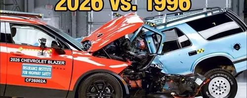 A Stark Contrast in Safety: Modern vs. Vintage Chevy Blazer Crash Test