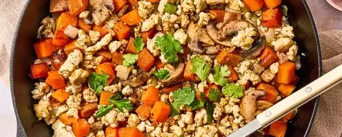 Healthy Skillet Meal: Ground Turkey and Sweet Potato Dish