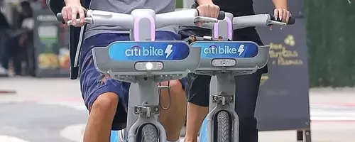 Celebrities Embrace Citi Bikes for Summer Romance in New York City