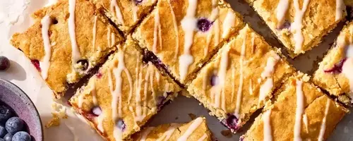 Effortless Lemon-Blueberry Delight: A One-Bowl Snack Cake