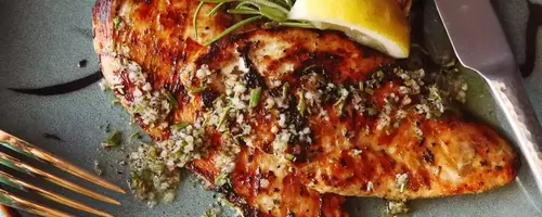 Rapid Grilled Chicken Cutlets with Herb-Citrus Dressing