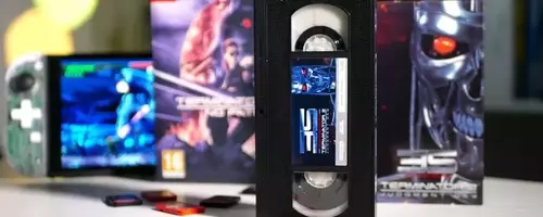 Retro Fighters Unveils Terminator 2-Themed VHS Case for Switch Games