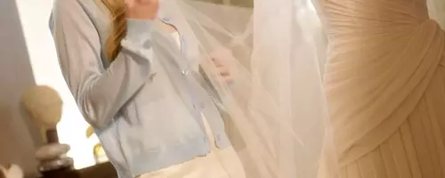 Emma Roberts' Custom Wedding Gown and Archival After-Party Dress