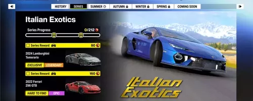 Forza Horizon 6 "Italian Exotics" Winter Season: Challenges and Rewards Guide