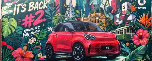 Smart's #2 Electric Car Unveiled Through Global Mural Campaign