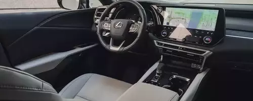 A Glimpse Inside the 2026 Lexus RX 350h F Sport's Luxurious Cabin