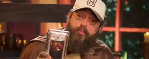 Post Malone Plays with His Rare 'One Ring' Magic Card