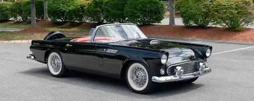Rare 1956 Ford Thunderbird with Low Indicated Mileage Hits the Auction Block
