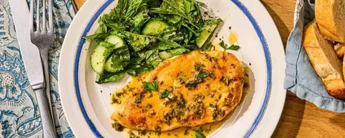 Effortless Elegance: Rapid Lemon-Herb Chicken with Pan Sauce