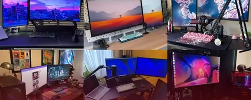 A Glimpse into the Workspaces of PC Gamer: Custom Rigs, Peripherals, and Personal Touches